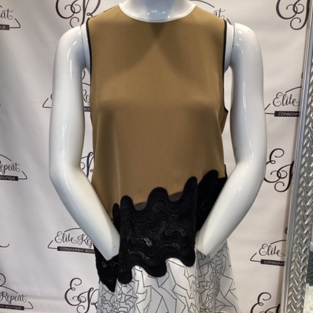 Jonathan Simkhai Asymetrical Sz M Tunic Top